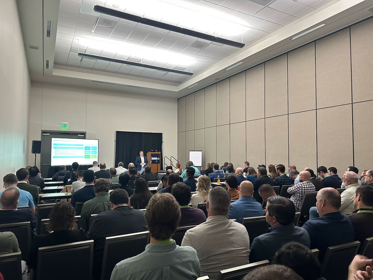 Nexcergy team presenting at industry conference